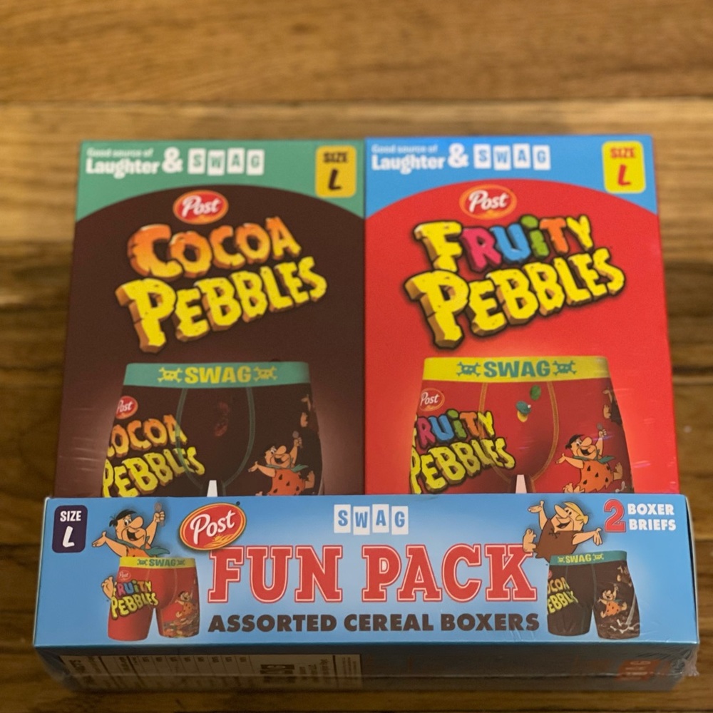 Coco Fruity Pebbles Boxers Set Of 2 Lg Men’s Gem